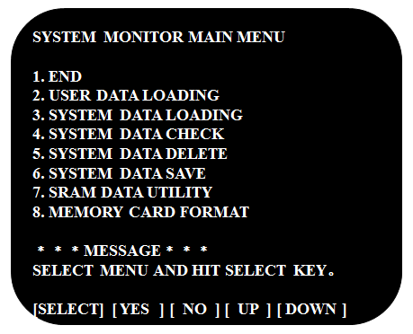 FANUC系统黑屏画面备份打包文件操作步骤(图1)