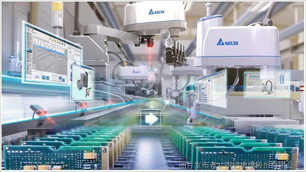 双机器人加持视觉  台达方案让PCB组装加工更轻松(图3)