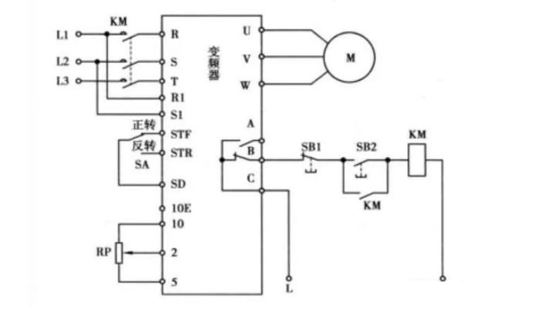 变频器使用继电器和开关控制电机运行方式详解