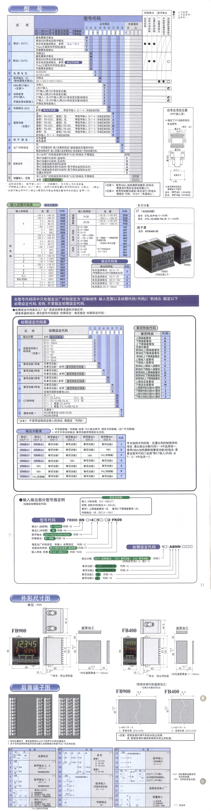 RKC温控器fb900 系列 (图1)
